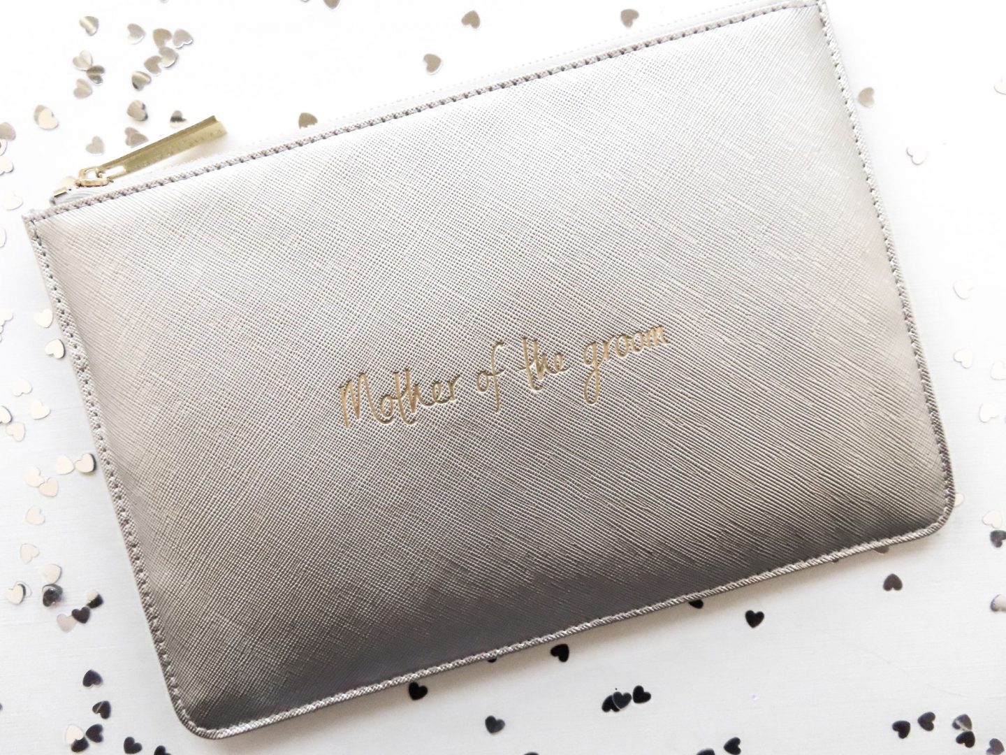 Silver Mother of the Bride Clutch
